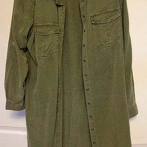 Khaki color jeans dress